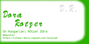dora rotzer business card